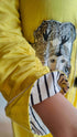 Hand Painted Yellow Dress